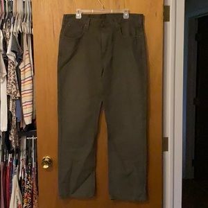 Men’s Carhartt Pants 36x32 Olive Green